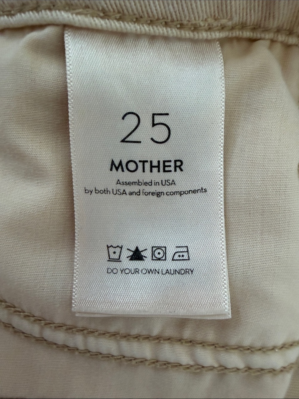 MOTHER The Pixie Swooner Roller Flood High-Rise Wide-Leg Jeans in Cream - Picture 8 of 14